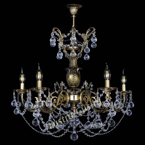 Люстра бронзовая Делия №5 шар в Симферополе Гусь Хрустальный