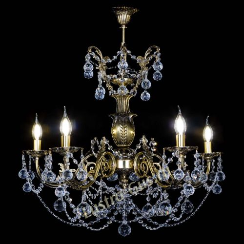 Люстра бронзовая Делия №5 шар в Симферополе Гусь Хрустальный