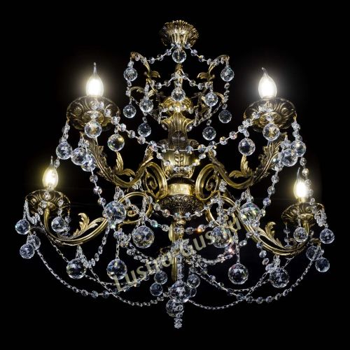 Люстра бронзовая Делия №5 шар в Симферополе Гусь Хрустальный