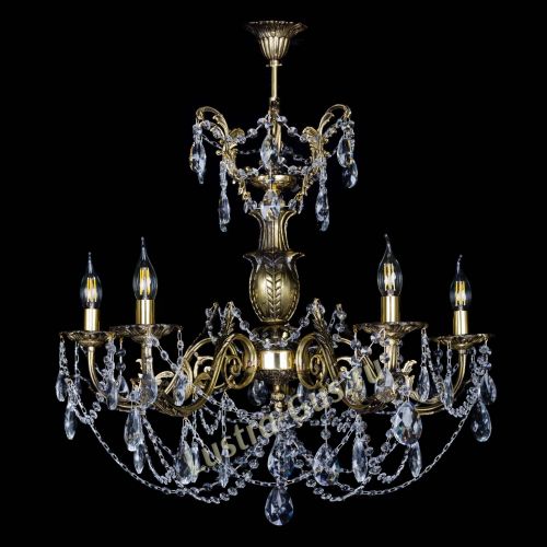 Люстра бронзовая Делия №5 журавлик в Симферополе Гусь Хрустальный