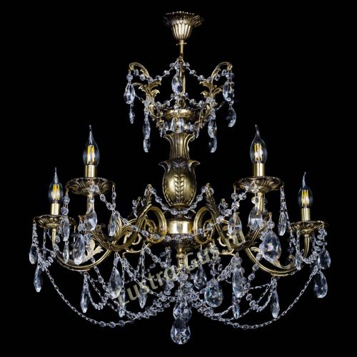 Люстра бронзовая Делия №5 журавлик в Симферополе Гусь Хрустальный