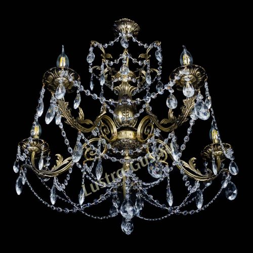 Люстра бронзовая Делия №5 журавлик в Симферополе Гусь Хрустальный