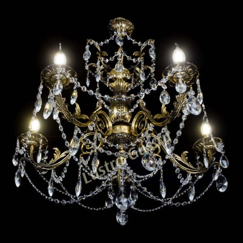 Люстра бронзовая Делия №5 журавлик в Симферополе Гусь Хрустальный