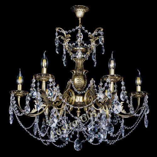 Люстра бронзовая Делия №6 журавлик в Симферополе Гусь Хрустальный