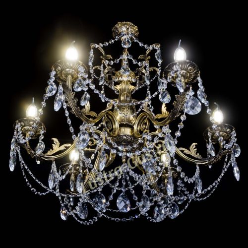 Люстра бронзовая Делия №6 журавлик в Симферополе Гусь Хрустальный