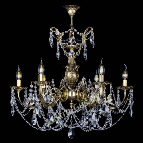 Люстра бронзовая Делия №6 лучик в Симферополе Гусь Хрустальный