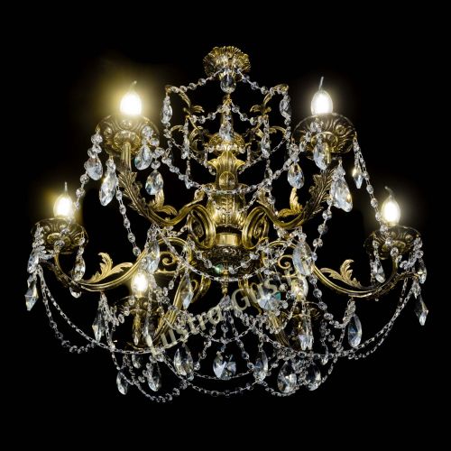 Люстра бронзовая Делия №6 лучик в Симферополе Гусь Хрустальный