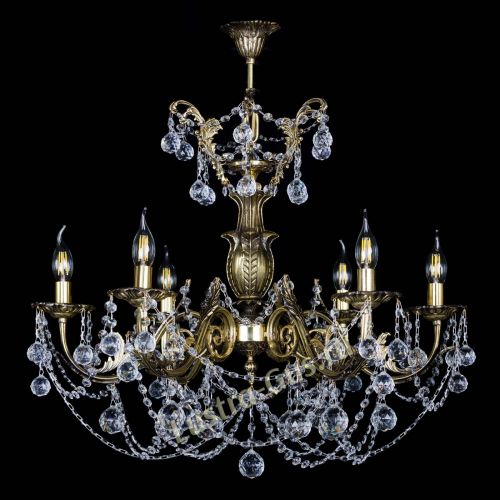 Люстра бронзовая Делия №6 шар в Симферополе Гусь Хрустальный