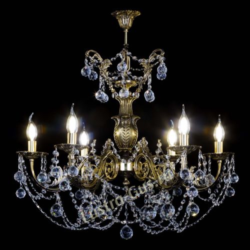 Люстра бронзовая Делия №6 шар в Симферополе Гусь Хрустальный