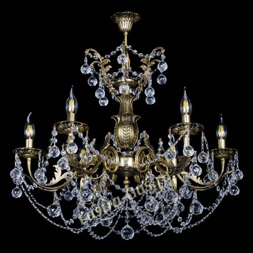 Люстра бронзовая Делия №6 шар в Симферополе Гусь Хрустальный