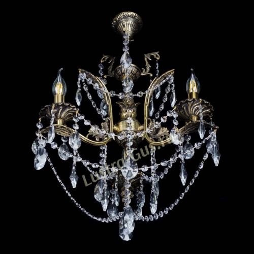 Бронзовая люстра Гелла №3 лучик в Симферополе Гусь Хрустальный