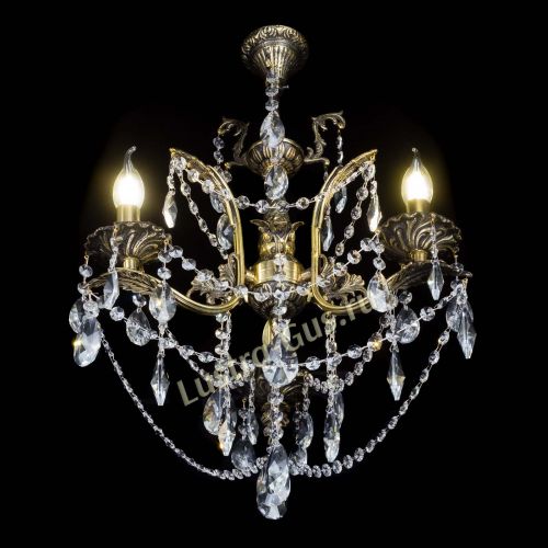 Бронзовая люстра Гелла №3 лучик в Симферополе Гусь Хрустальный