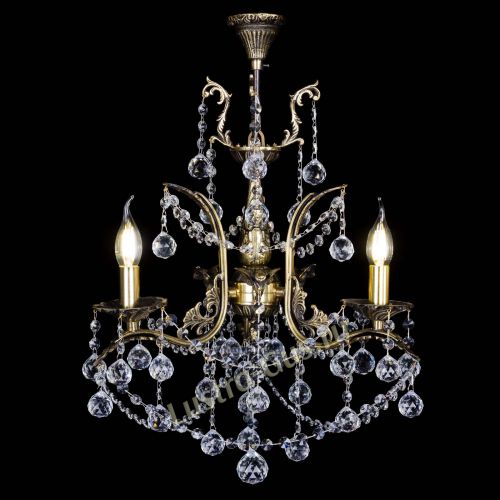 Бронзовая люстра Гелла №3 шар в Симферополе Гусь Хрустальный