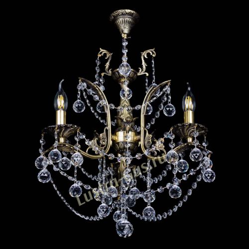 Бронзовая люстра Гелла №3 шар в Симферополе Гусь Хрустальный