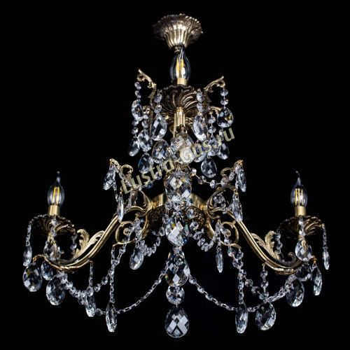 Люстра бронзовая Кассандра №3 баден в Симферополе Гусь Хрустальный