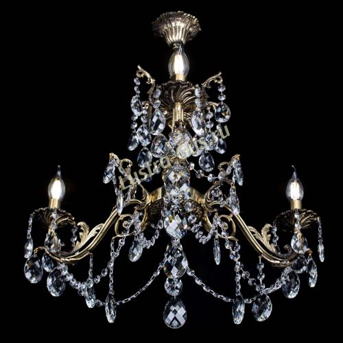 Люстра бронзовая Кассандра №3 баден в Симферополе Гусь Хрустальный