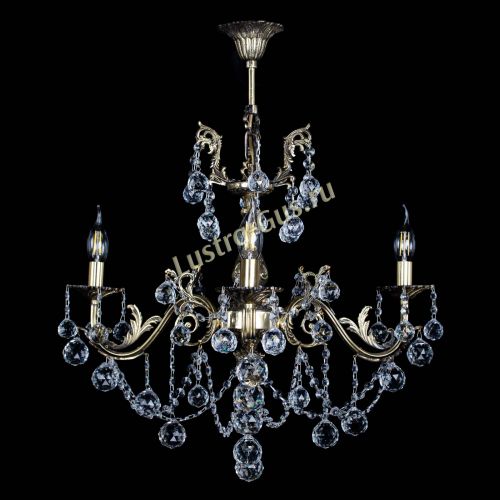 Люстра бронзовая Кассандра №3 шар в Симферополе Гусь Хрустальный