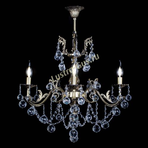 Люстра бронзовая Кассандра №3 шар в Симферополе Гусь Хрустальный