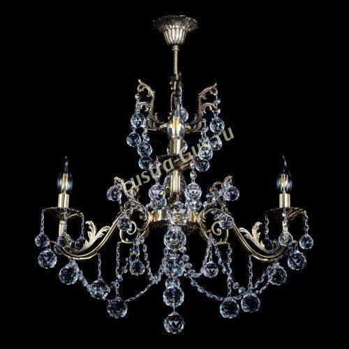 Люстра бронзовая Кассандра №3 шар в Симферополе Гусь Хрустальный