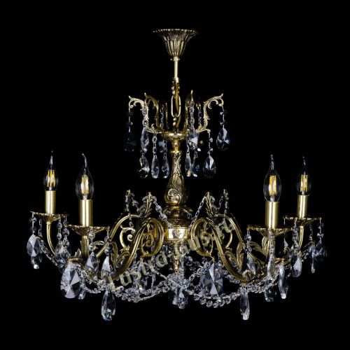 Бронзовая люстра Кассандра №5 лучик в Симферополе Гусь Хрустальный