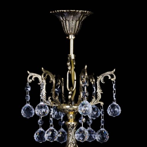 Бронзовая люстра Кассандра №5 шар в Симферополе Гусь Хрустальный