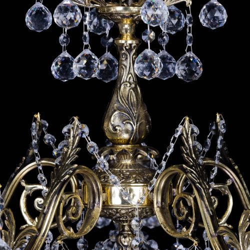 Бронзовая люстра Кассандра №5 шар в Симферополе Гусь Хрустальный