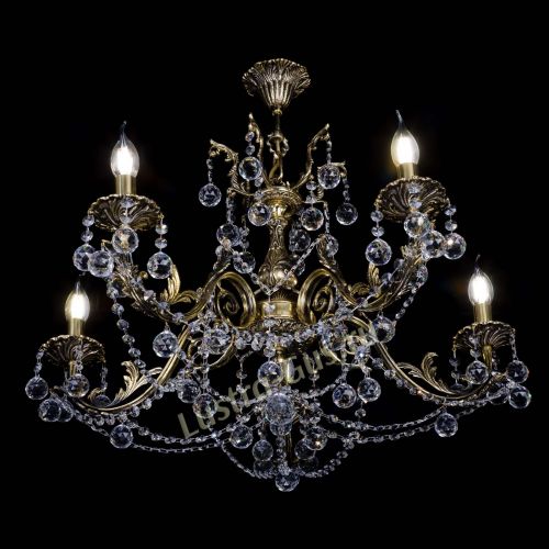 Бронзовая люстра Кассандра №5 шар в Симферополе Гусь Хрустальный