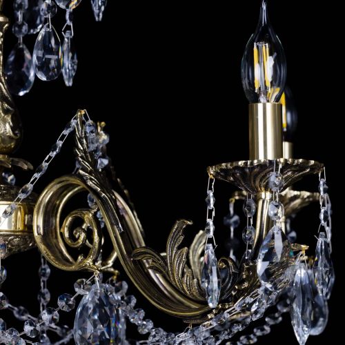 Бронзовая люстра Кассандра №5 журавлик в Симферополе Гусь Хрустальный