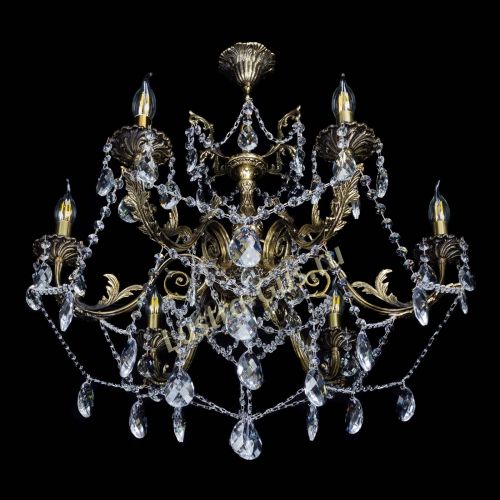 Бронзовая люстра Кассандра №6/2 баден в Симферополе Гусь Хрустальный