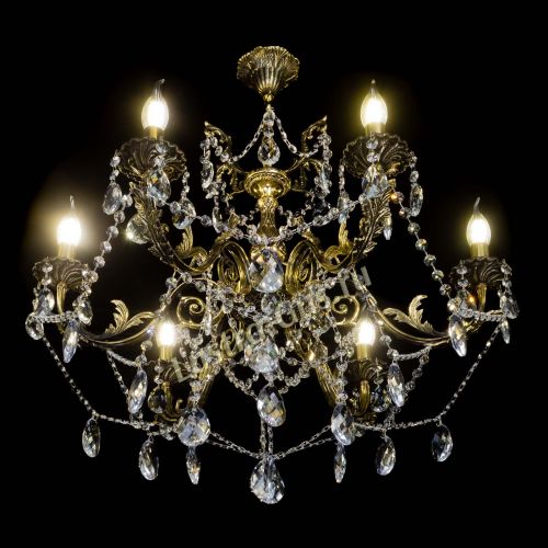 Бронзовая люстра Кассандра №6/2 баден в Симферополе Гусь Хрустальный