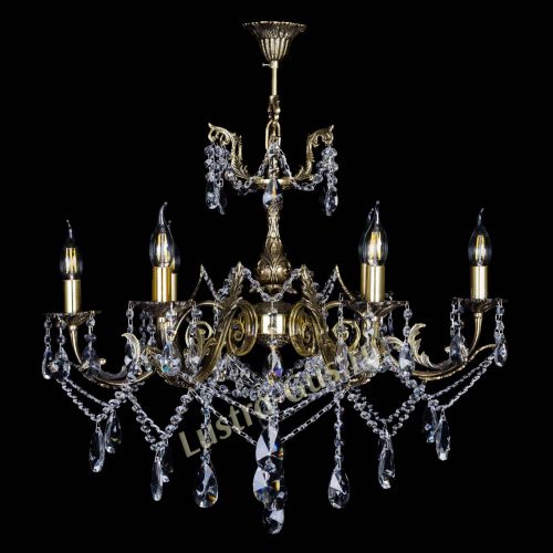  Бронзовая люстра Кассандра №6/2 лучик в Симферополе Гусь Хрустальный