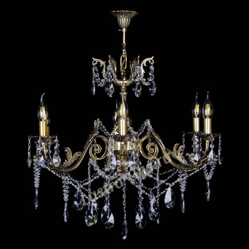  Бронзовая люстра Кассандра №6/2 лучик в Симферополе Гусь Хрустальный