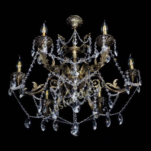  Бронзовая люстра Кассандра №6/2 лучик в Симферополе Гусь Хрустальный