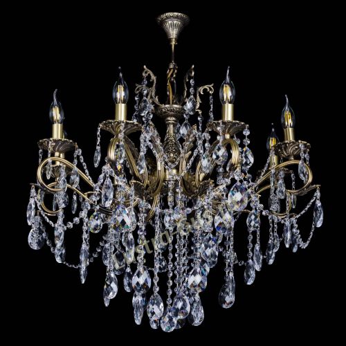 Бронзовая люстра Мелания №8/2 баден в Симферополе Гусь Хрустальный