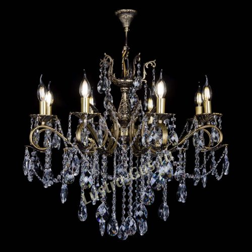 Бронзовая люстра Мелания №8/2 баден в Симферополе Гусь Хрустальный