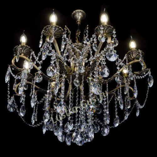 Бронзовая люстра Мелания №8/2 баден в Симферополе Гусь Хрустальный