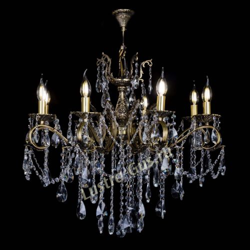 Бронзовая люстра Мелания №8/2 лучик в Симферополе Гусь Хрустальный