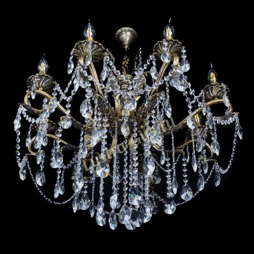 Бронзовая люстра Мелания №8/2 лучик в Симферополе Гусь Хрустальный