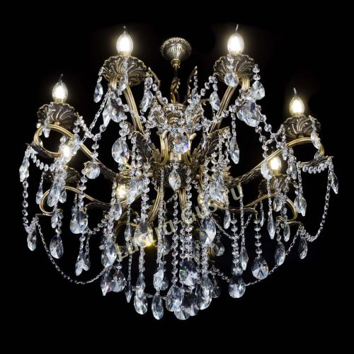 Бронзовая люстра Мелания №8/2 лучик в Симферополе Гусь Хрустальный