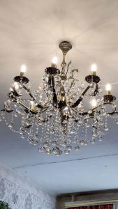 Бронзовая люстра Мелания №8/2 шар отзыв и фото покупателя