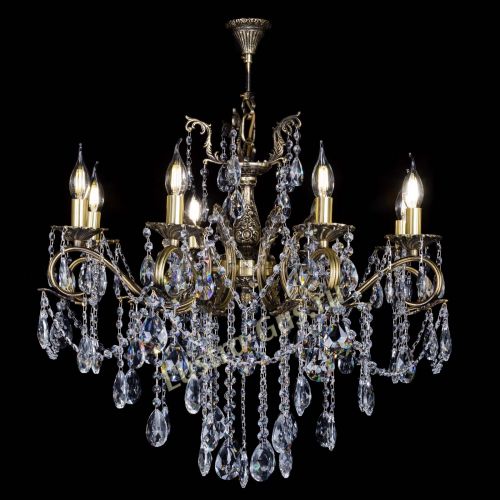 Бронзовая люстра Мелания №8/2 журавлик в Симферополе Гусь Хрустальный