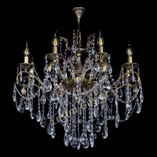 Бронзовая люстра Мелания №8/2 журавлик в Симферополе Гусь Хрустальный