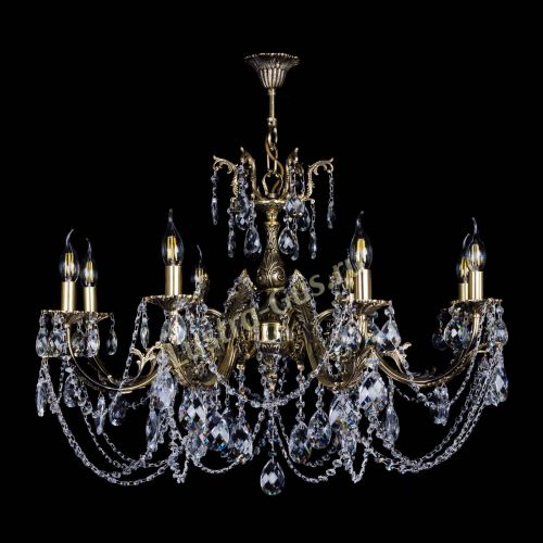 Бронзовая люстра Кассандра №8 баден в Симферополе Гусь Хрустальный