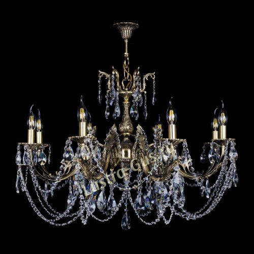 Бронзовая люстра Кассандра №8 лучик в Симферополе Гусь Хрустальный