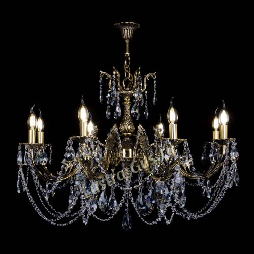 Бронзовая люстра Кассандра №8 лучик в Симферополе Гусь Хрустальный