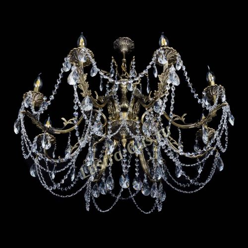 Бронзовая люстра Кассандра №8 лучик в Симферополе Гусь Хрустальный