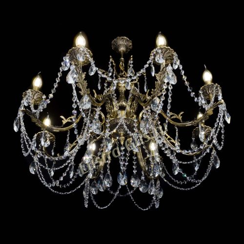 Бронзовая люстра Кассандра №8 лучик в Симферополе Гусь Хрустальный