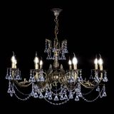 Бронзовая люстра Кассандра №8 удлиненная с конусами в Симферополе