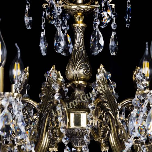 Бронзовая люстра Кассандра №8 журавлик в Симферополе Гусь Хрустальный