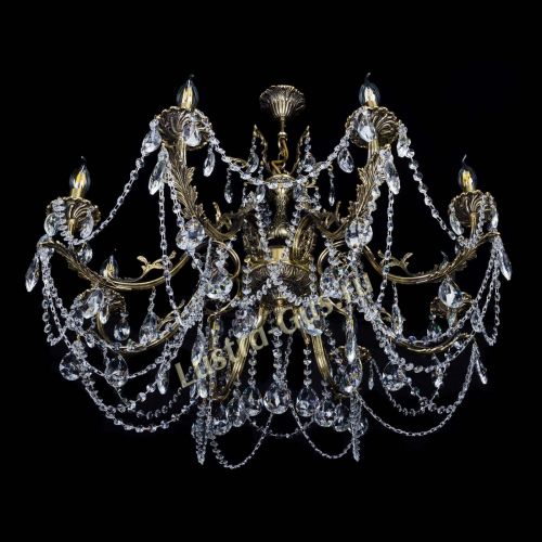 Бронзовая люстра Кассандра №8 журавлик в Симферополе Гусь Хрустальный